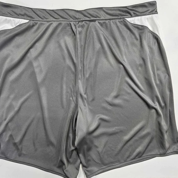 Baaketball Shorts Mens 1X Silver‎ Spalding Quick Dry Moisture Wicking Activewear - Picture 6 of 8